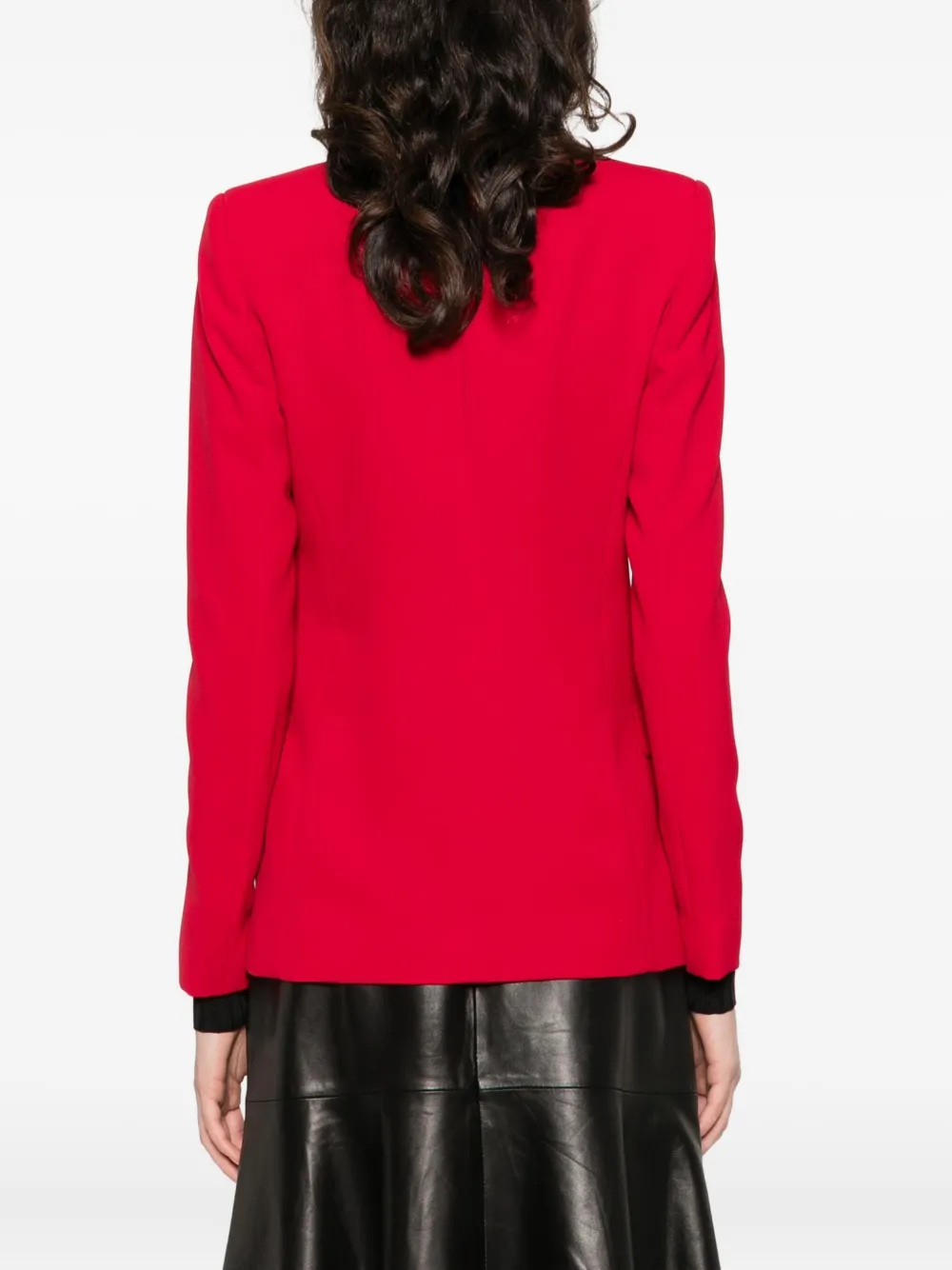 Twinset Buttoned Blazer In Red