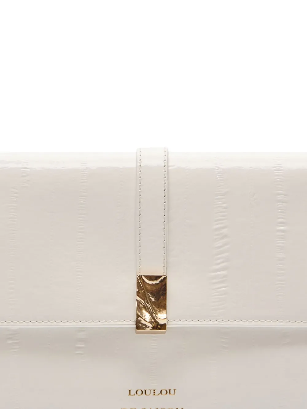 Loulou De Saison Lydian Clutch Bag In White