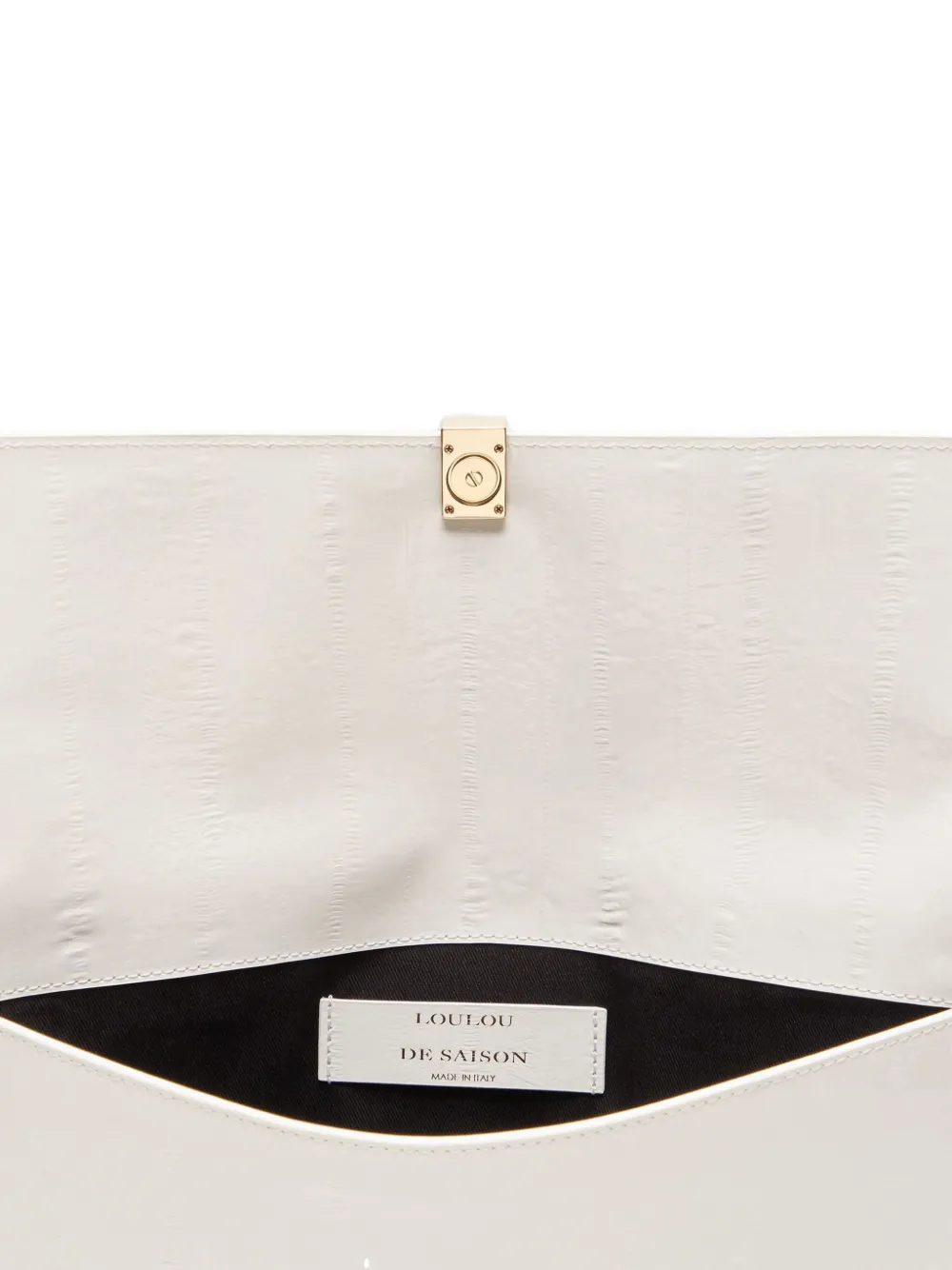 Loulou De Saison Lydian Clutch Bag In White