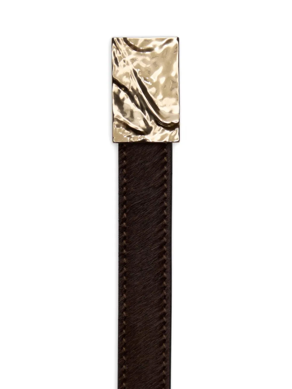 LouLou de Saison Morgan buckled belt - Bruin
