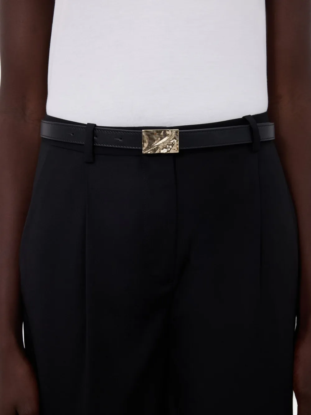 Loulou De Saison Minar Buckled Belt In Black