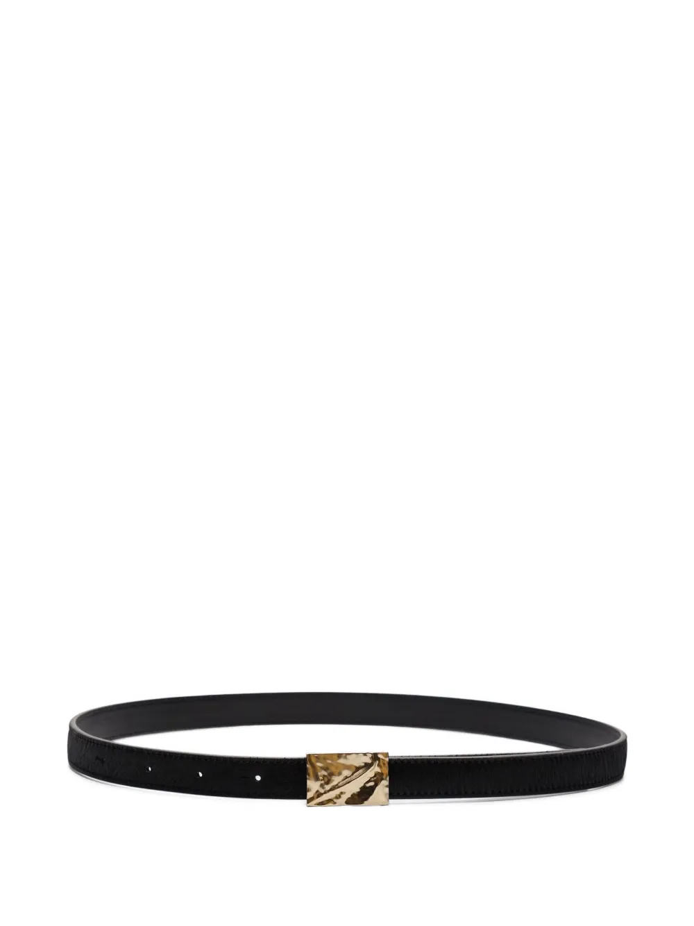 Loulou De Saison Morgan Buckled Belt In Black