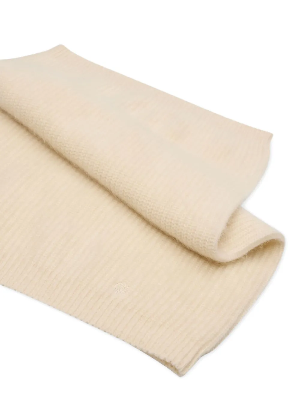Loulou De Saison Emry Ribbed Scarf In Neutral