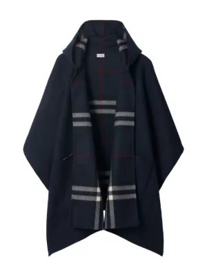 Burberry カシミア フーデッドケープ | レッド | FARFETCH JP
