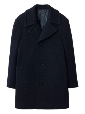 Burberry The mid-length Paddington Heritage Car Coat | Blue | FARFETCH