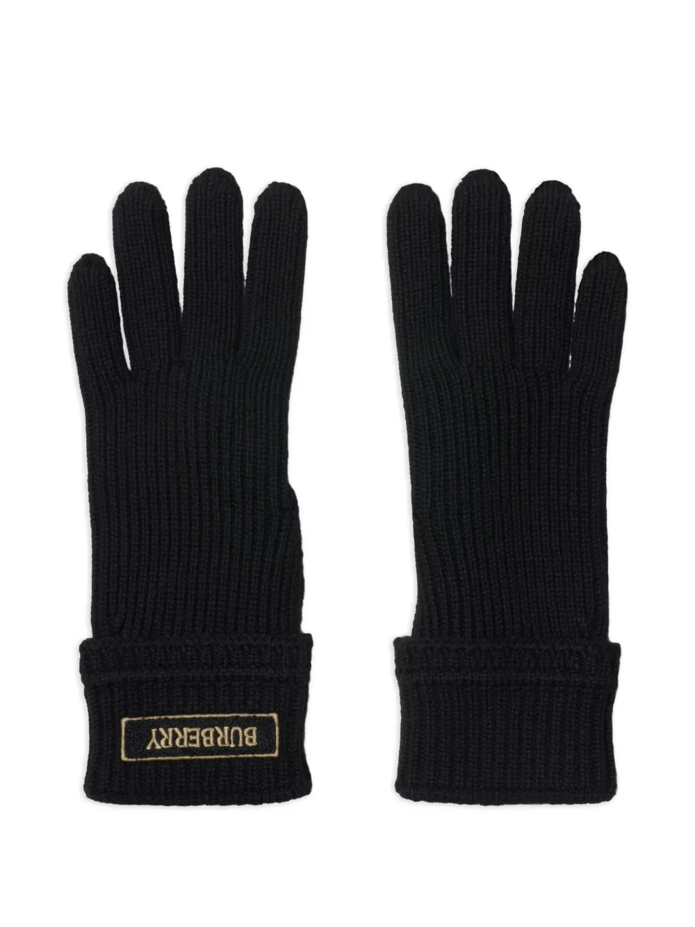 Burberry logo-patch gloves | Black | Image 1
