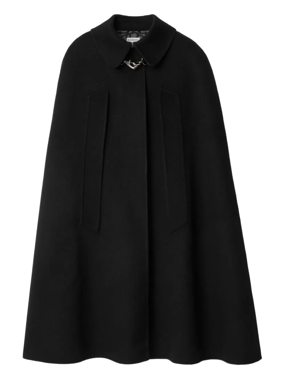 Burberry Classic-collar Cape In Black