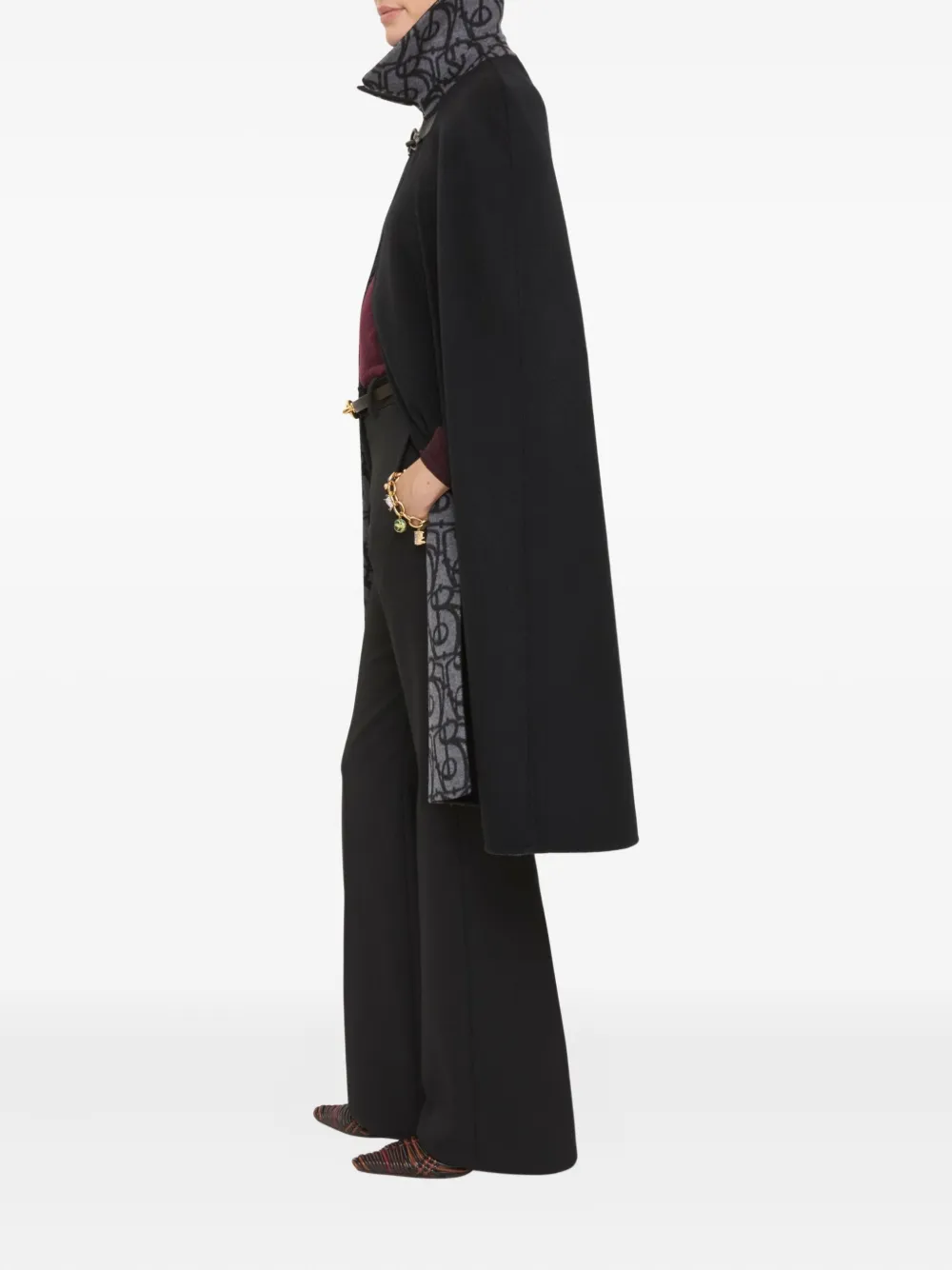 Burberry Classic-collar Cape In Black
