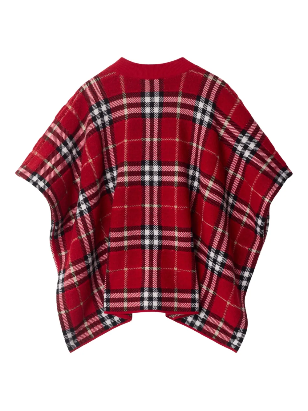 Burberry Kids Check-pattern wool cape | Capes & Ponchos | Image 2