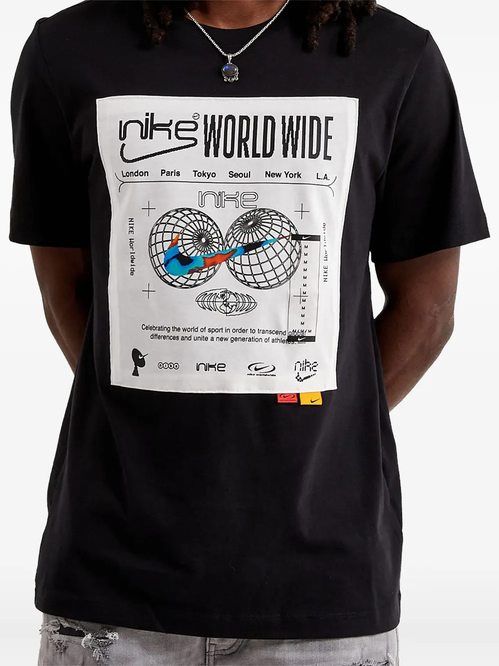 Nike playera Worldwide | negro | Image 1