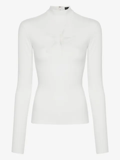 Mugler star-cut high-neck top