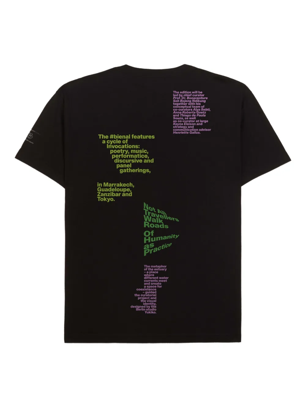 Osklen Bienal 2025 graphic T-shirt - Zwart