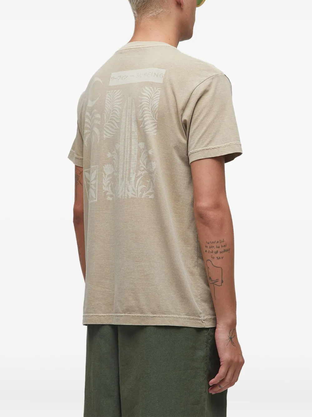 Osklen Stone Stamp 02 MC T-shirt Beige