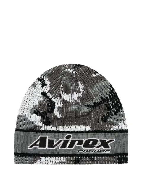 Palace x Avirex Nein Cuff logo-print beanie hat