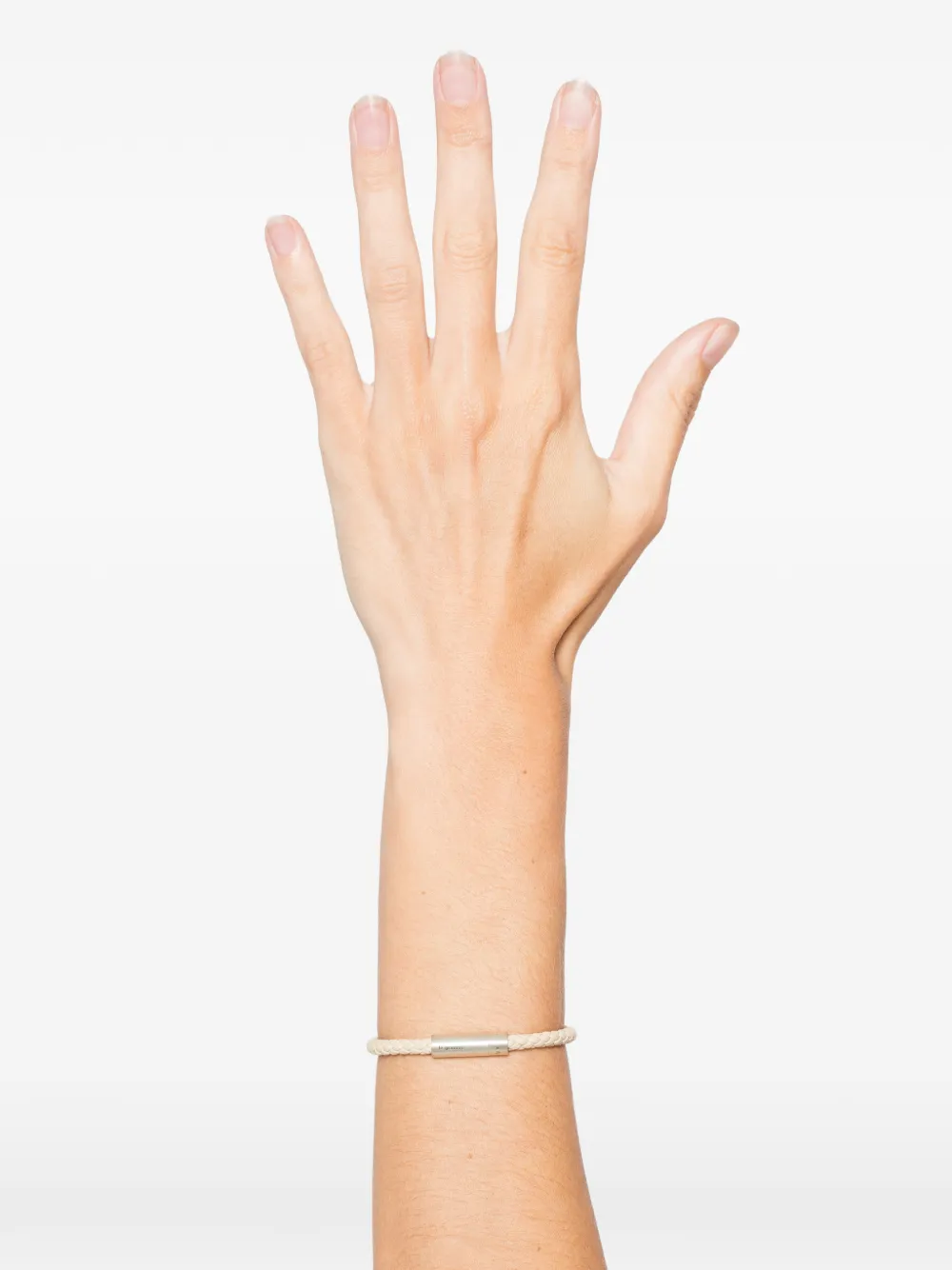 Le Gramme 7g Leather Cable Bracelet In Neutral