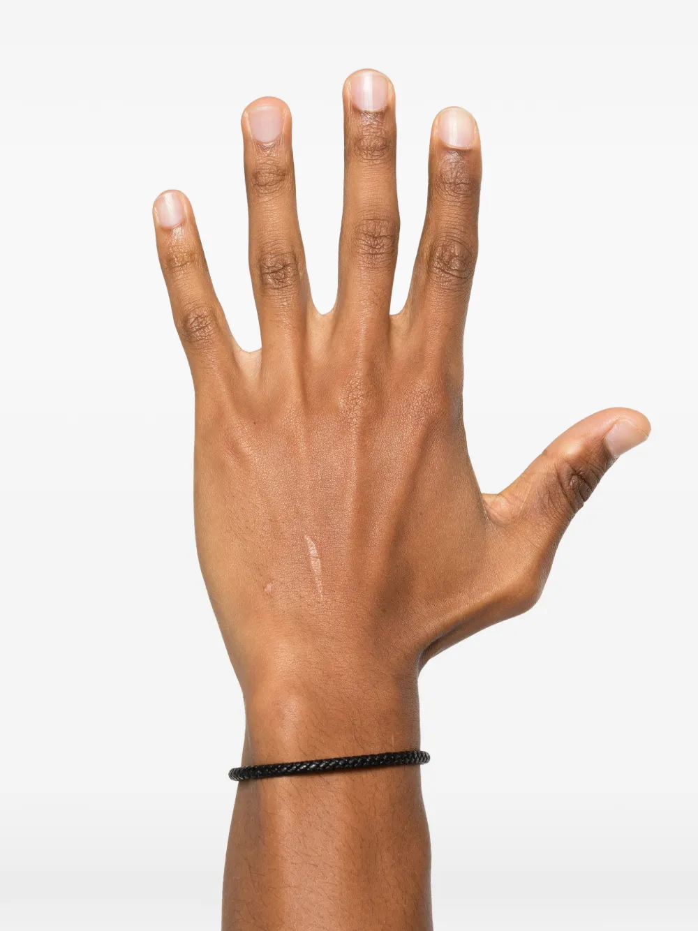 Le Gramme 7g Leather Cable Bracelet In Black