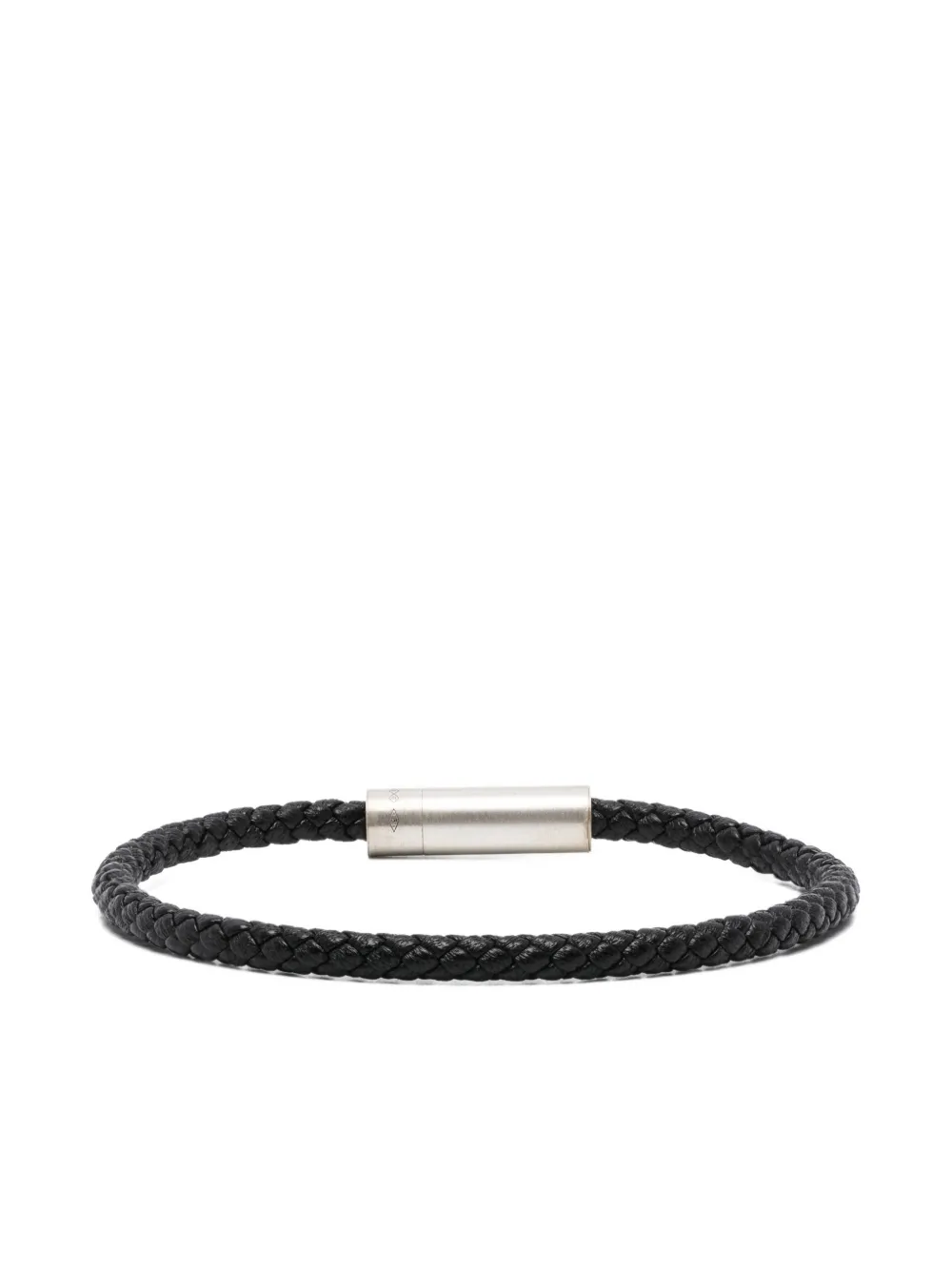 Le Gramme 7g Leather Cable Bracelet In Black