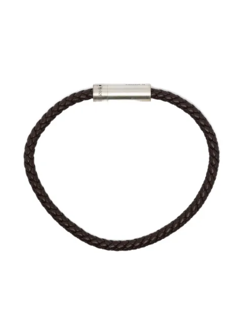 Le Gramme 7G cable leather bracelet