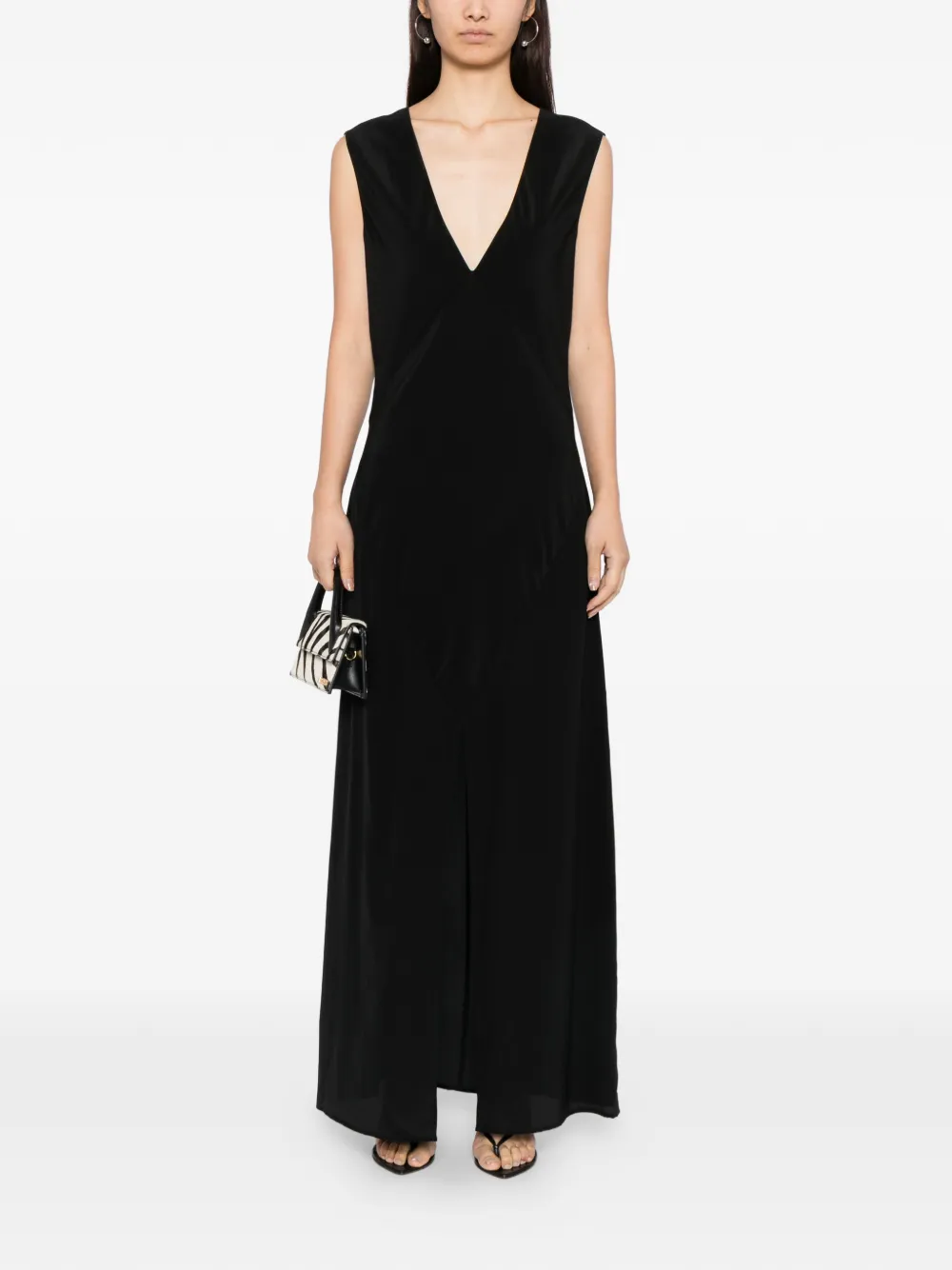 Paris Georgia Bettina Maxi Dress In Black