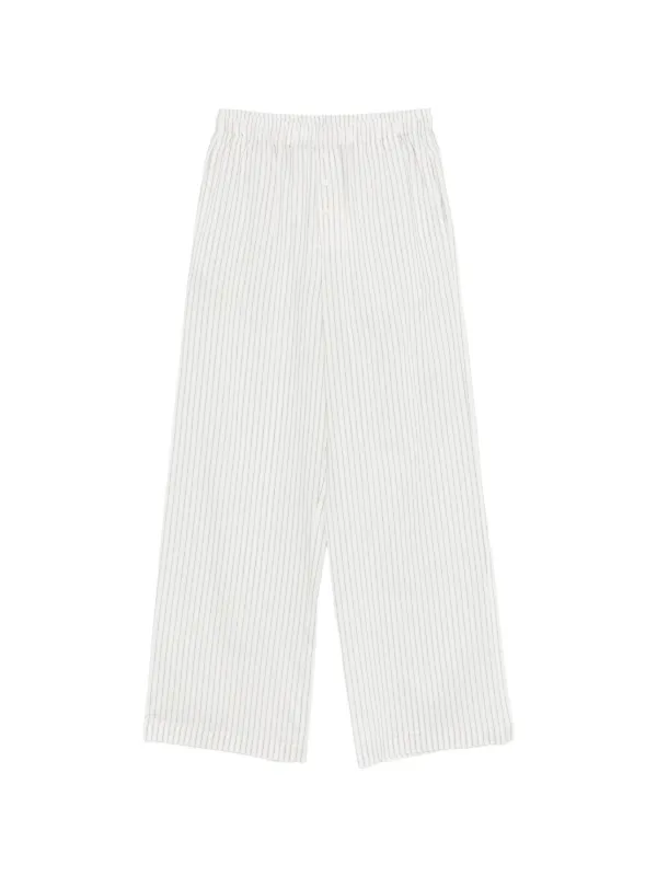 Róhe Stripe-pattern Trousers in White