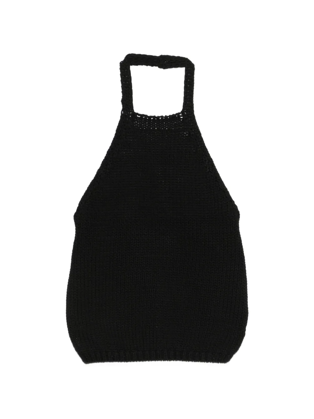 Róhe chunky-knit halter top - Nero