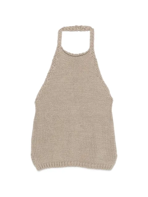 Róhe top tejido grueso con cuello halter