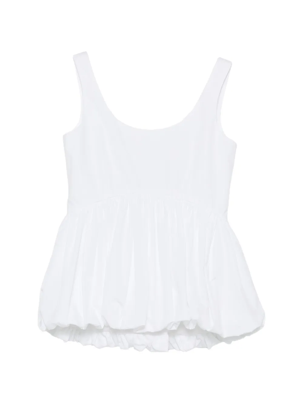 Róhe voluminous peplum top - White
