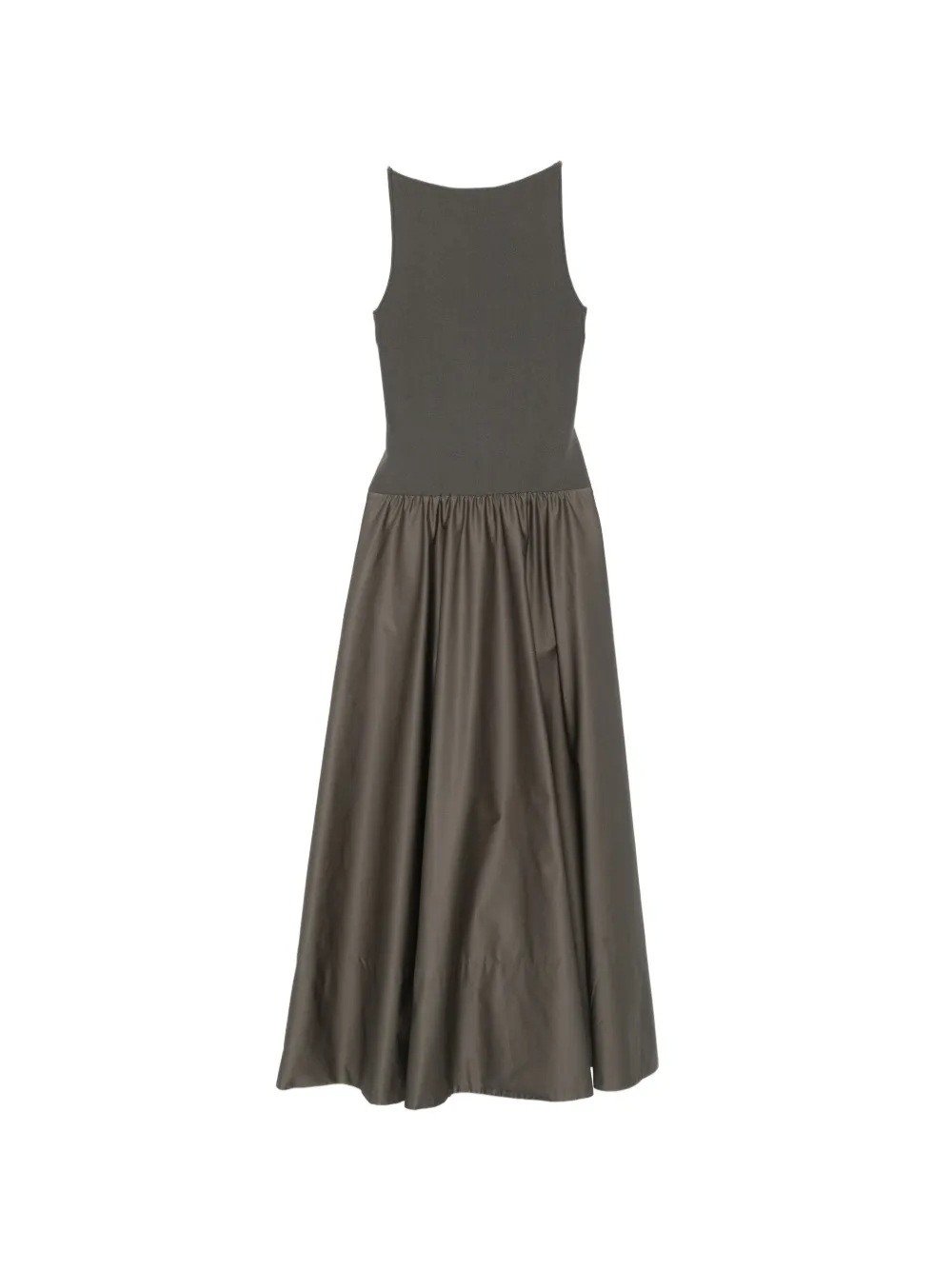 St. Agni backless circle-hem dress - Verde