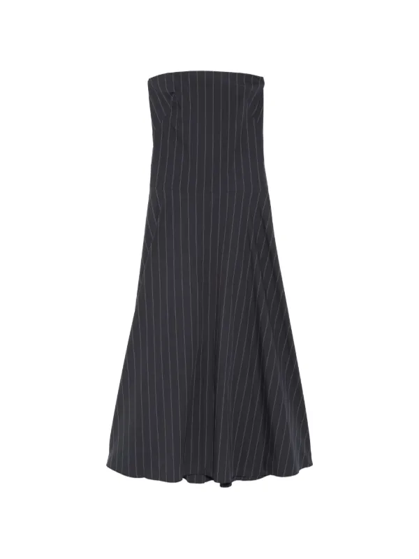 St. Agni Rouleau Striped Maxi Dress in Blue