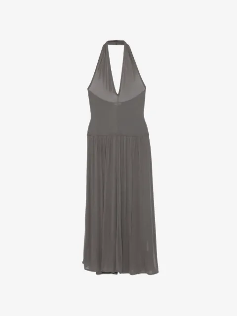 St. Agni robe mi-longue à col v
