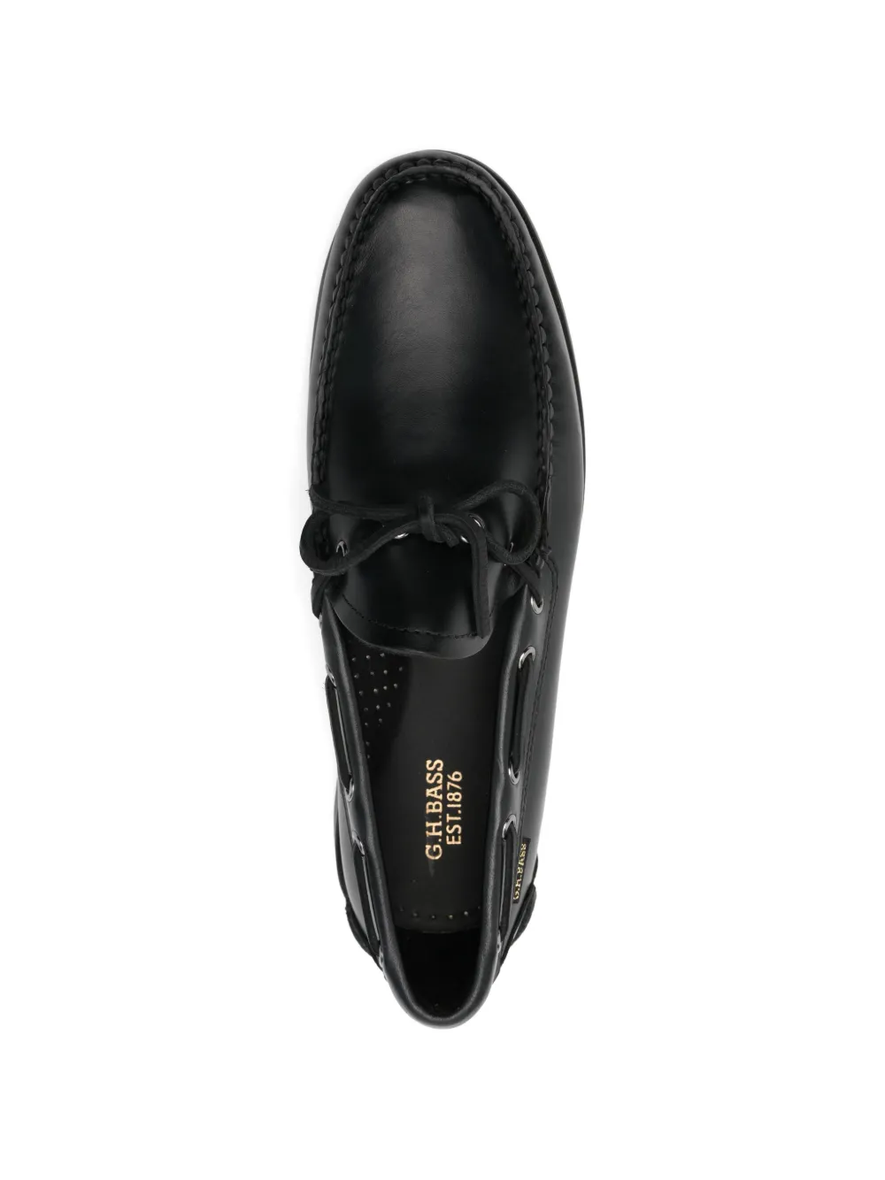 Laced Leather Boat Shoes