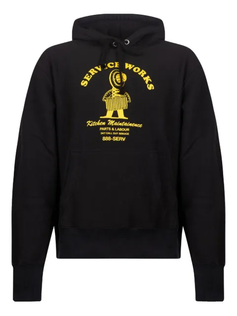 Service Works Maintainence graphic-print hoodie