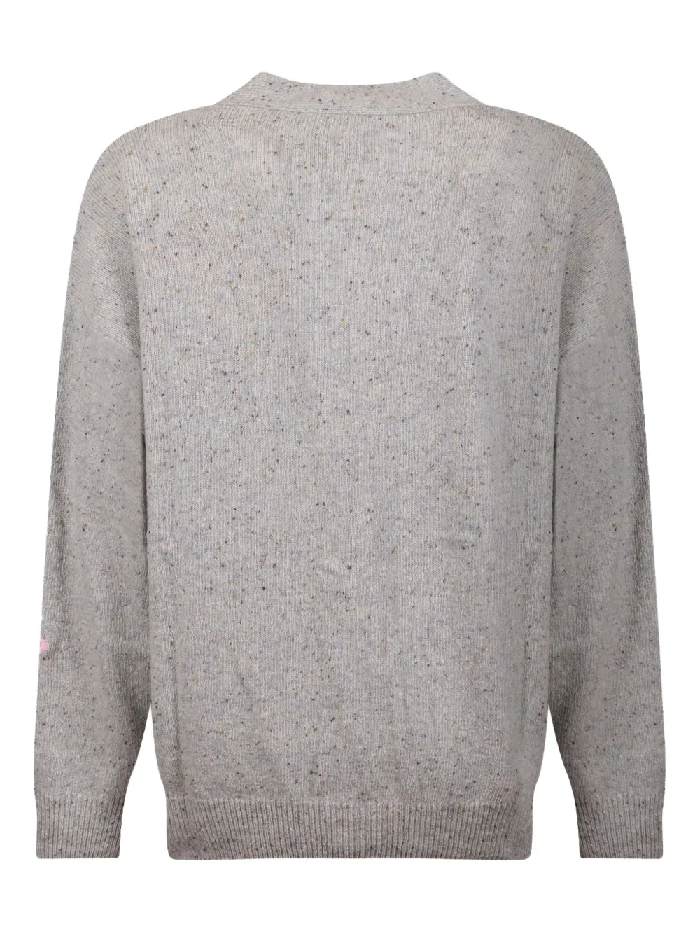 Mc2 Saint Barth Cartoon-embroidery Cardigan In Gray