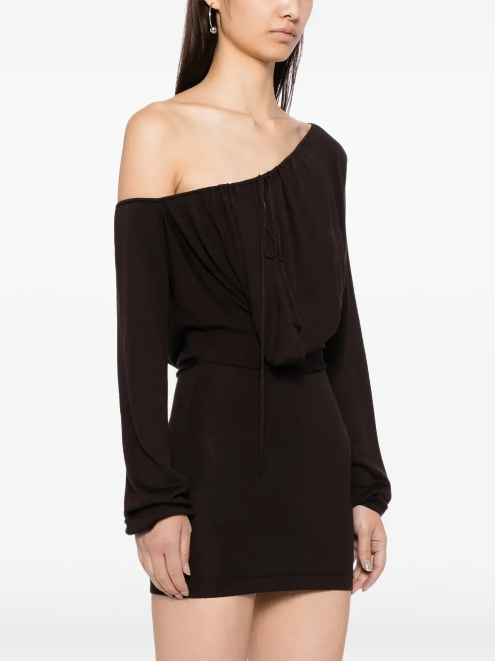 Aya Muse Sola mini-jurk Bruin