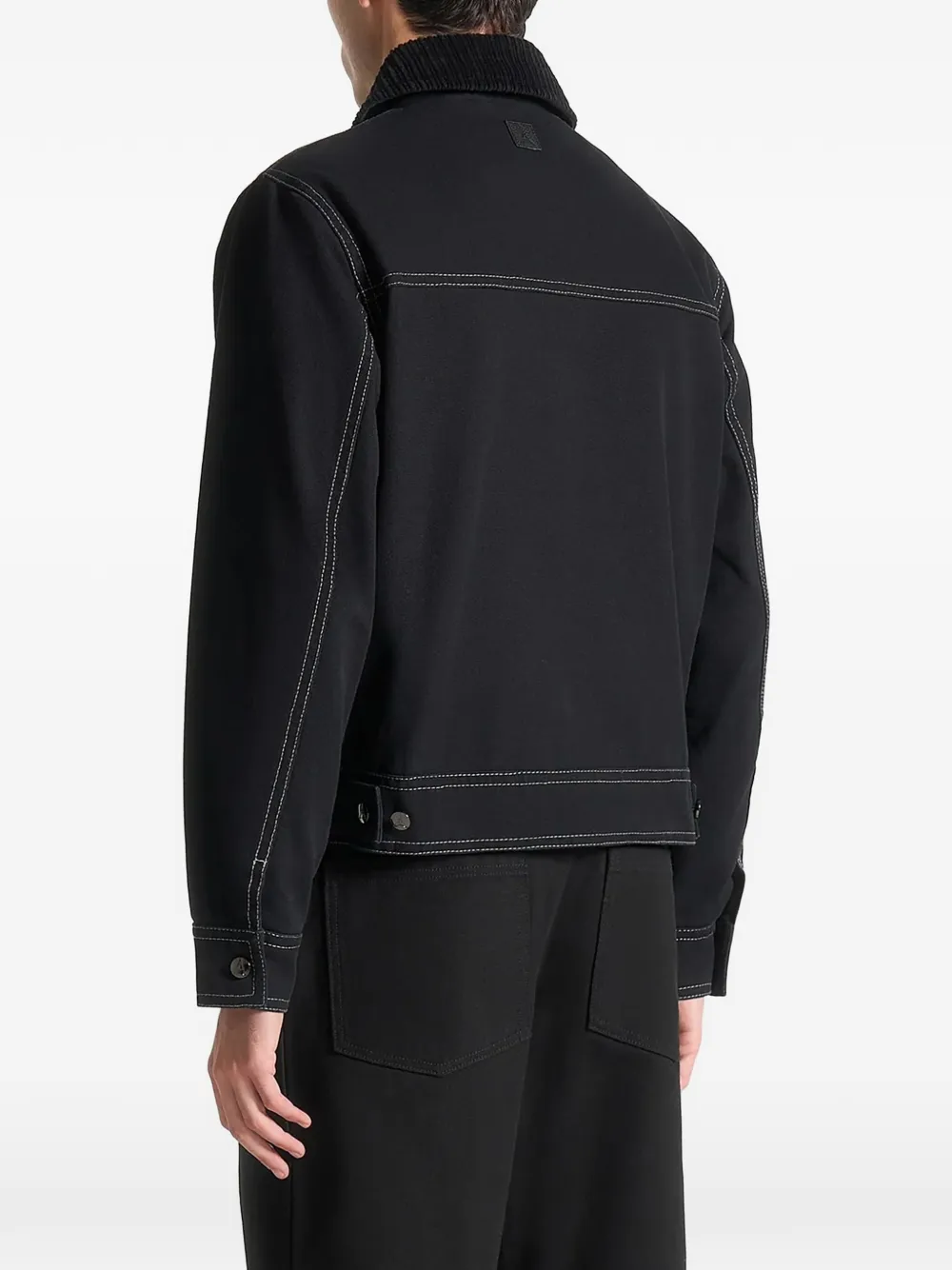 Manière De Voir Nino gabardine jas Zwart