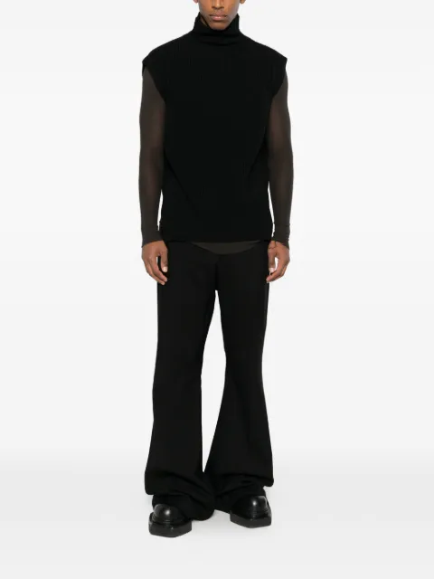 Rick Owens high-neck sleeveless sweater