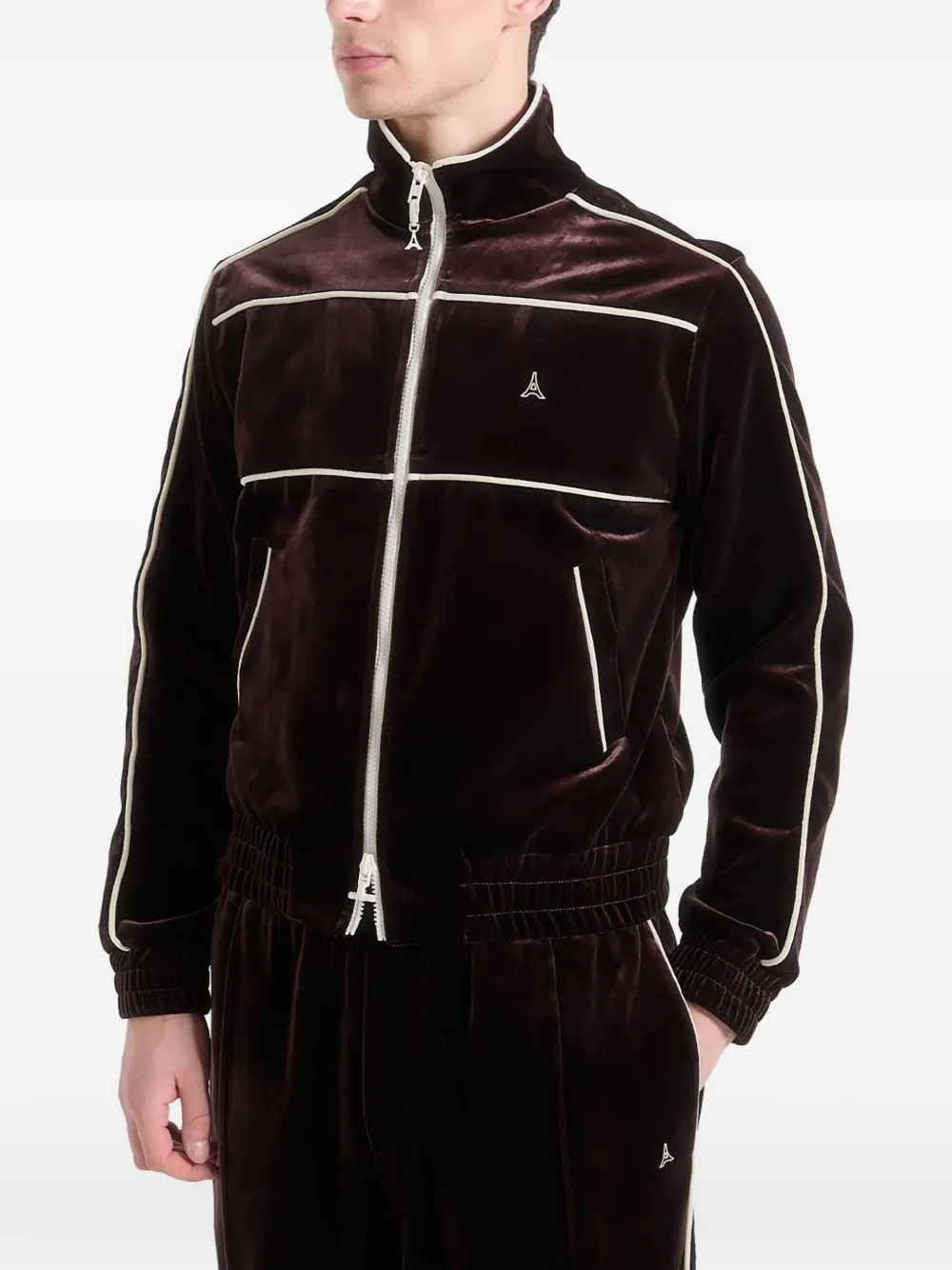 Manière De Voir Eiffel Velour jacket - Braun