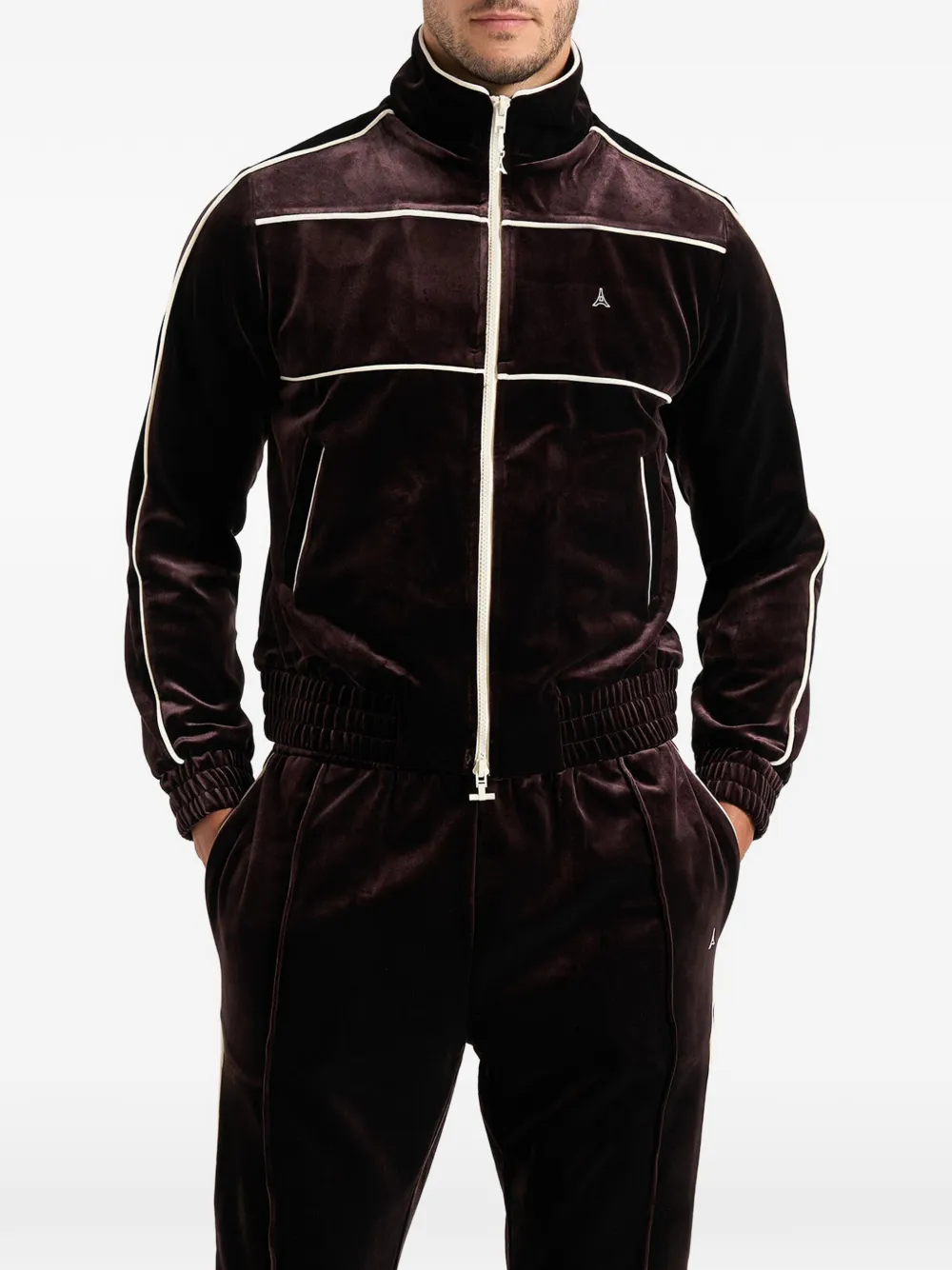 Manière De Voir Eiffel Velour jacket - Braun