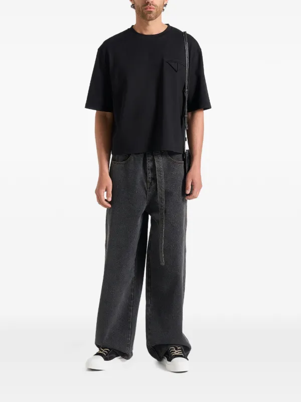Manière De Voir Camiseta Cropped Boxy Leon | Preto | FARFETCH BR