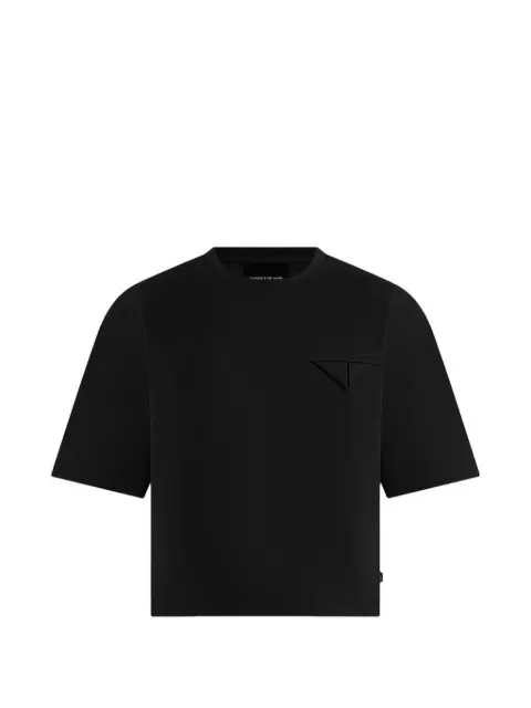Manière De Voir Leon in black boxy cropped T-shirt