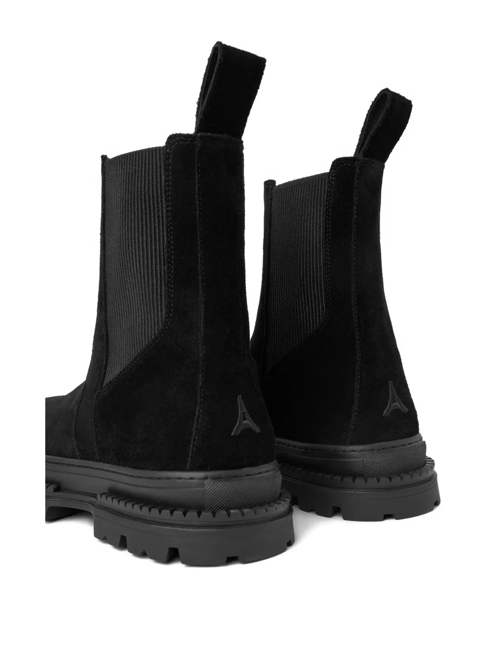 Manière De Voir Bordeaux laarzen met elastische vlakken Zwart