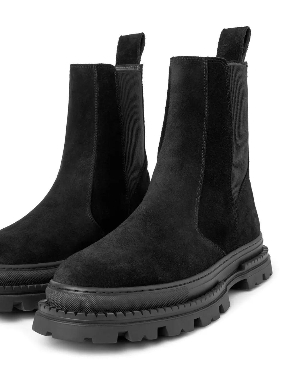 Manière De Voir Bordeaux laarzen met elastische vlakken Zwart