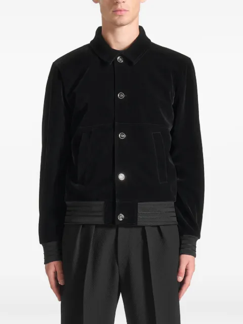 Manière De Voir velvet ribbed jacket