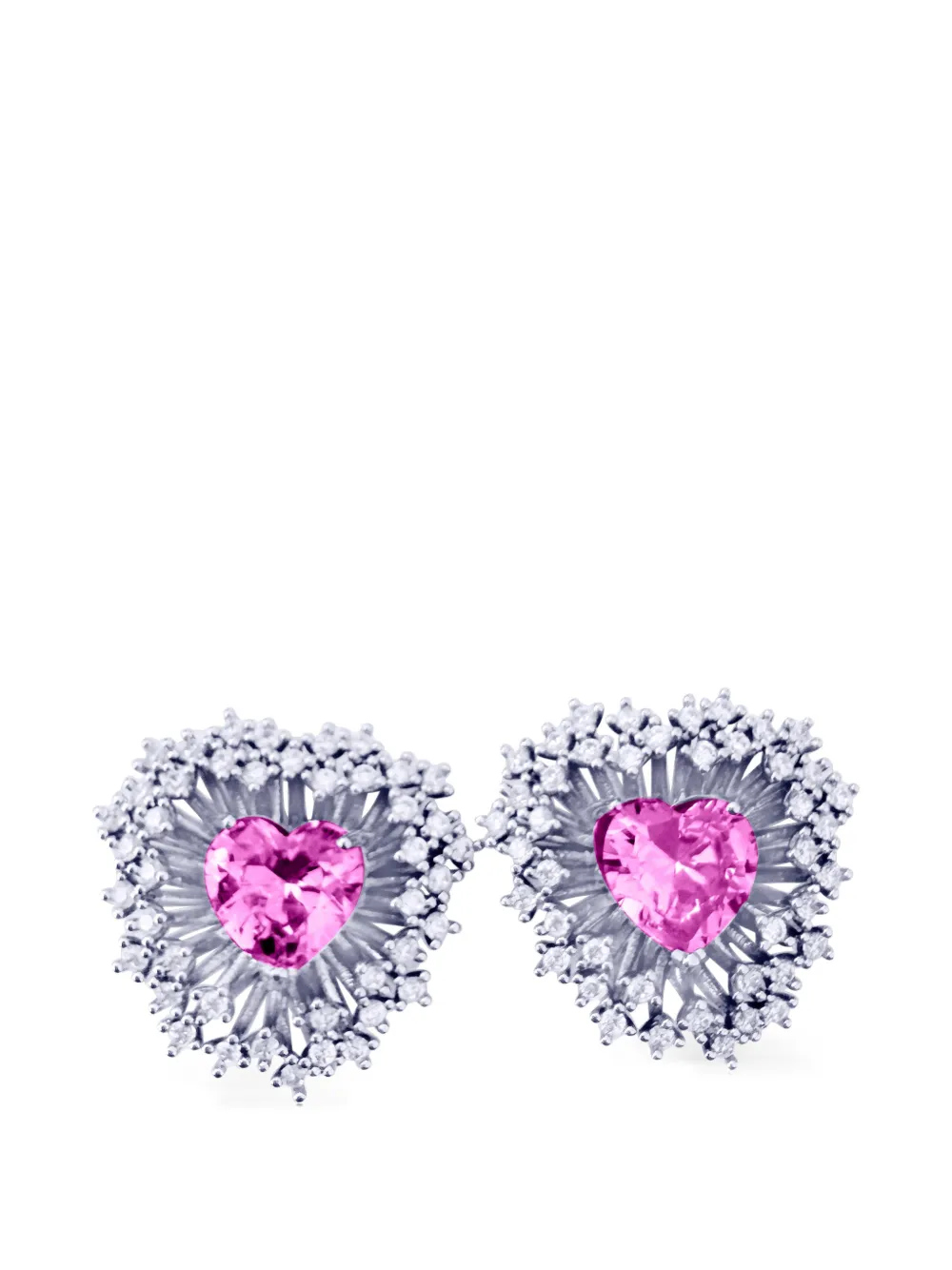 HZMER JEWELLERY Blush Twilight Shimmer earrings - Argento