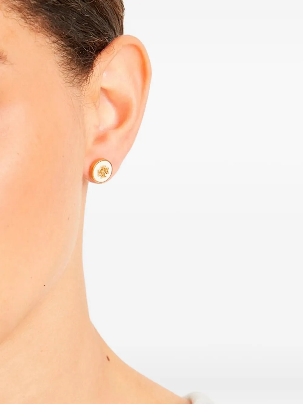 Tory Burch double-T-motif earrings - Goud