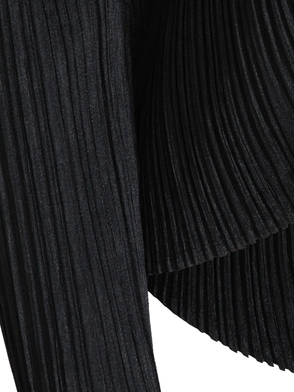 Pleats Please Issey Miyake Geplooide top Zwart