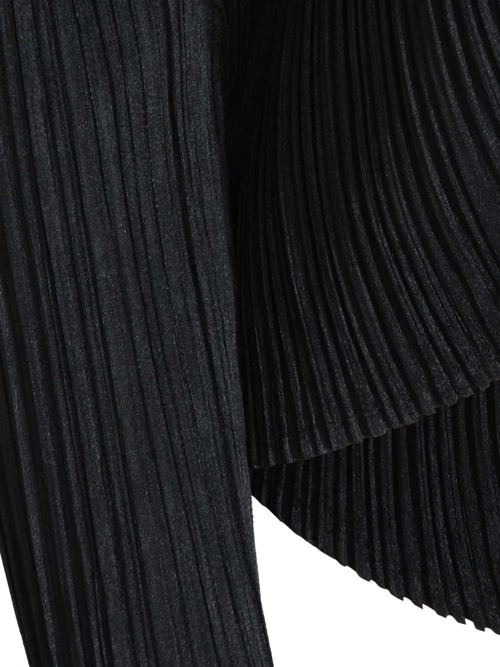 Pleats Please Issey Miyake Geplooide top Zwart