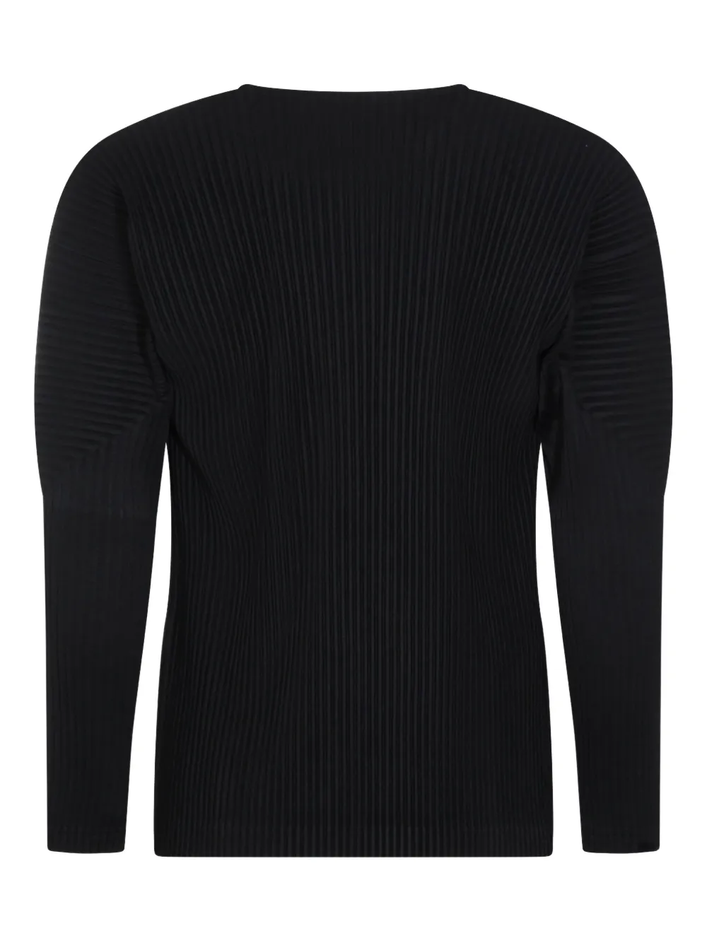 Homme Plissé Issey Miyake pleated long-sleeve top - Zwart