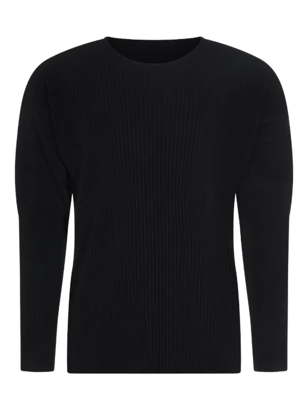 HOMME PLISSE オムプリッセ ロングスリーブ Homme Plissé Issey Miyake ロングスリーブ トップ | ブラック