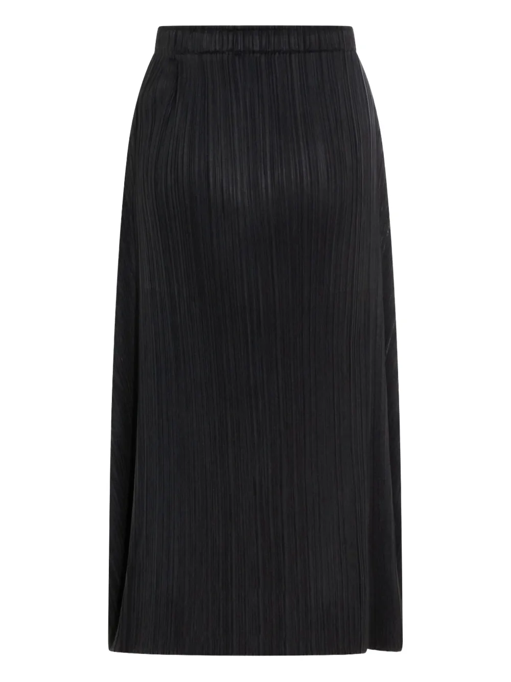 Pleats Please Issey Miyake pleated midi skirt - Zwart